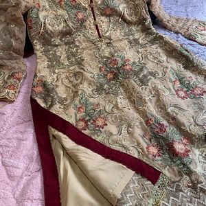 Elegant Floral Embroidered Dress